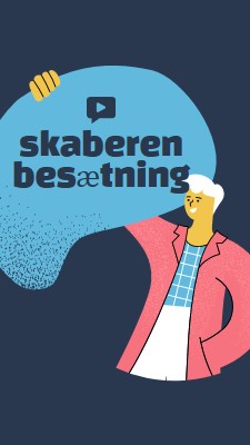 Besætning til oprettelse af online-community blue organic,bright,illustration,graphic,simple,vibrant