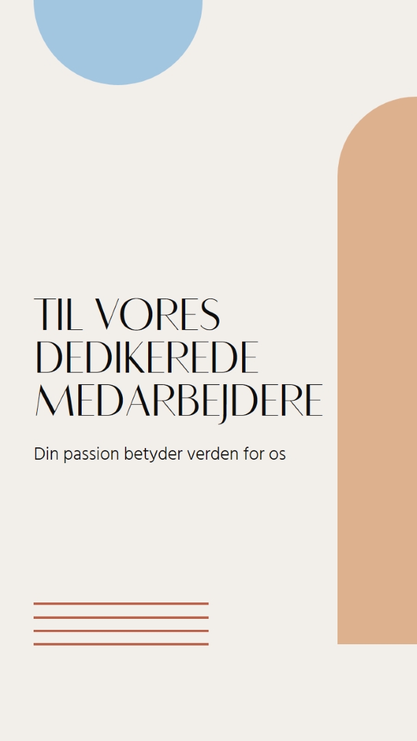 Takkekort til medarbejdere brown minimal,boho,shapes,geometric,line,neutral