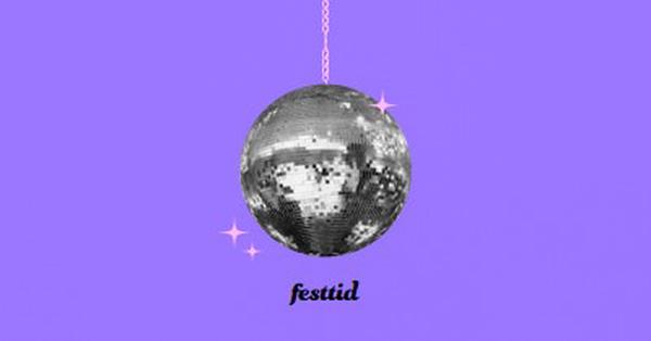 Fest ved hver lejlighed purple simple,collage,disco,fun,playful,photo