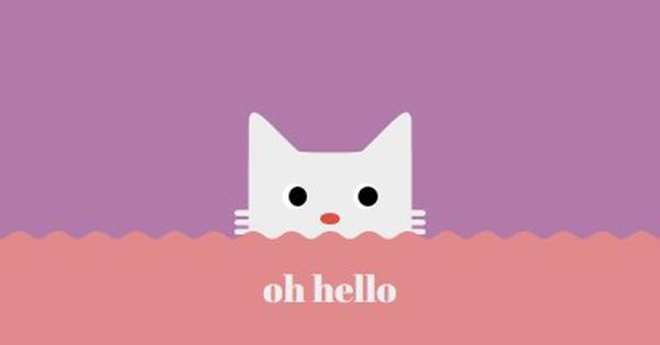 Hej red cute,simple,cat,neutral,bright,fun