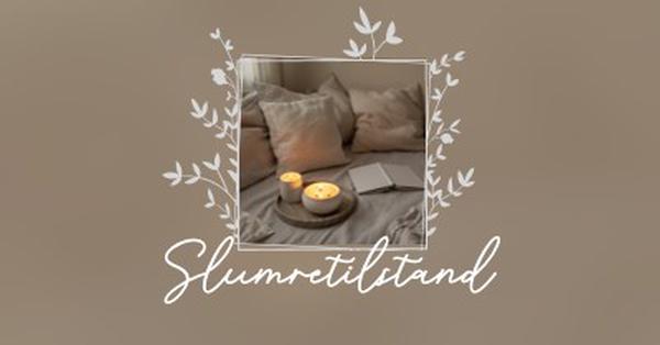 Sov stramt i aften brown elegant,floral,frame,handwriting,rustic,