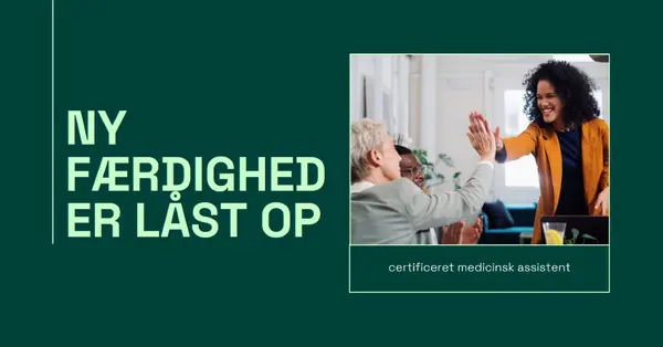 Meddelelse om nye færdighed ulåste green professional,modern,square,frame,photo,simple