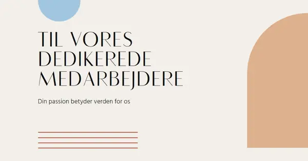 Takkekort til medarbejdere brown minimal,boho,shapes,geometric,line,neutral