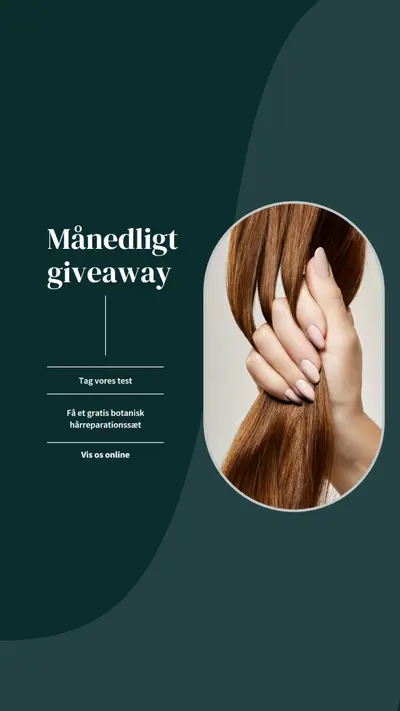 Naturlige tresses green organic-simple
