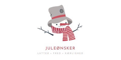 Juleønsker white modern-simple