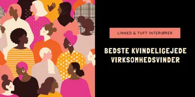 Bedste kvindeejede virksomhed black modern-bold