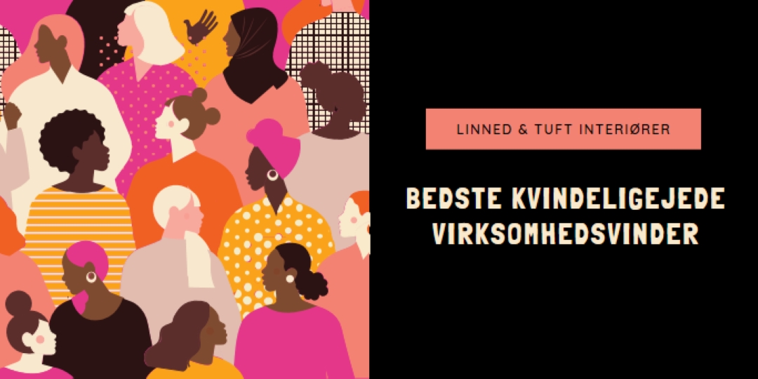 Bedste kvindeejede virksomhed black modern-bold