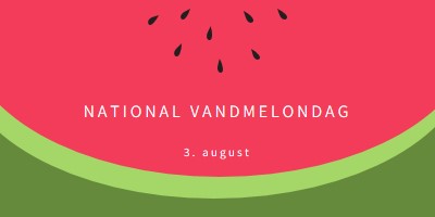 National vandmelondag pink modern-simple