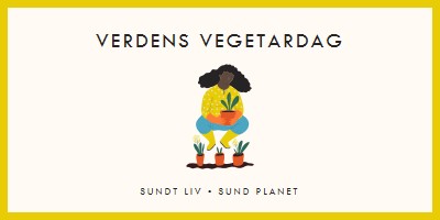 Det er verdens vegetardag white modern-simple