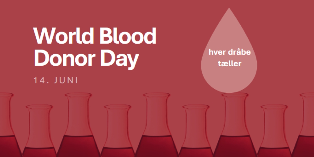 World Blood Donor Day red modern-bold