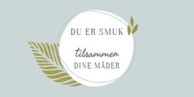 Smuk på alle dine måder blue organic-simple