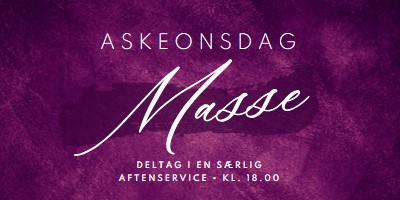 Aske onsdag masse purple modern-simple