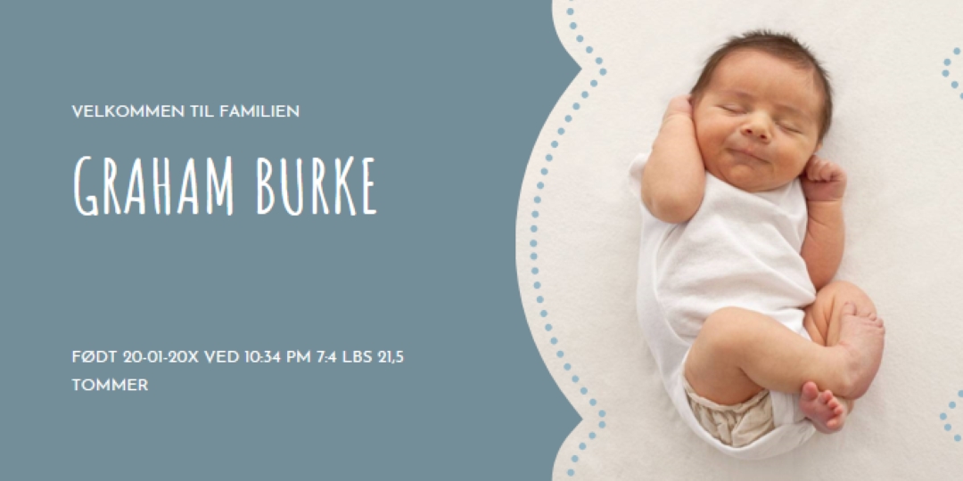 Babyblå blue modern-simple