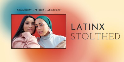 Fejring af Latinx-samfundet red modern-bold