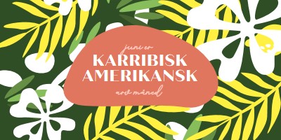 Ære caribisk amerikansk arv green organic-simple