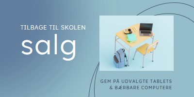 Tilbage til skoleudsalg blue modern-simple