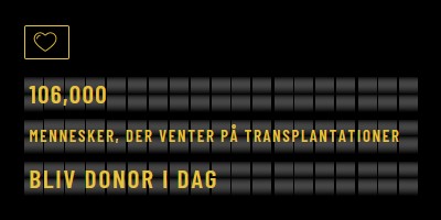 Bliv organdonor i dag black modern-bold