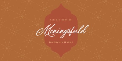 Meningsfuld ramadan orange modern-simple