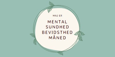 Ære mental sundhed bevidsthed green organic-simple