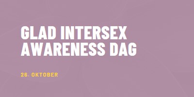 Happy Intersex Awareness Day purple modern-bold