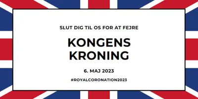 En kongelig invitation blue modern-bold