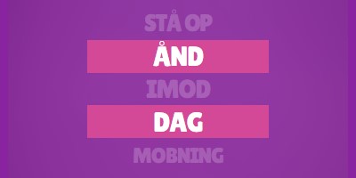 Stå op mod mobning purple modern-bold