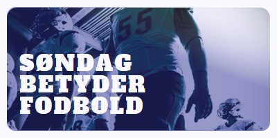 Søndag betyder fodbold purple modern-bold