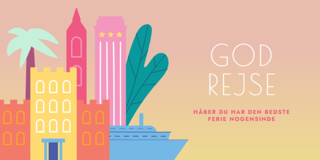 God rejse pink modern-color-block