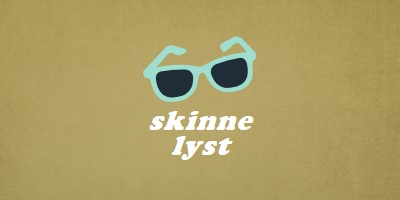 Skinne stærkt solskin green vintage-retro