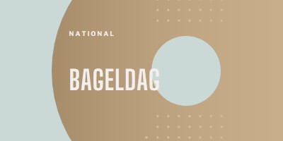 National bageldag brown modern-simple