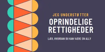 Støtte oprindelige rettigheder blue modern-color-block
