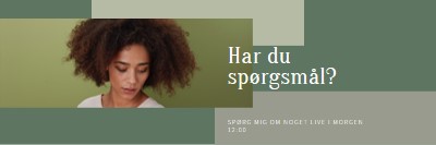 Har du spørgsmål? green modern-simple