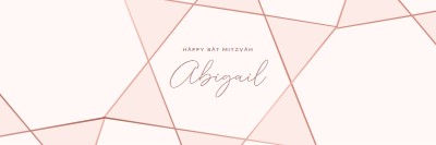 Glad bat mitzvah white modern-geometric-&-linear