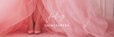 Quinceanera-farver pink modern-simple