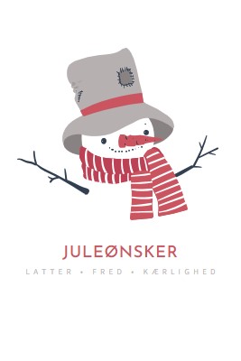 Juleønsker white modern-simple