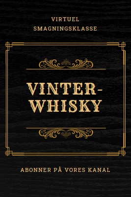 Vinter-whisky black vintage-retro