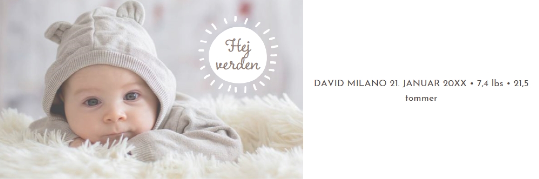 Hej verden gray modern-simple