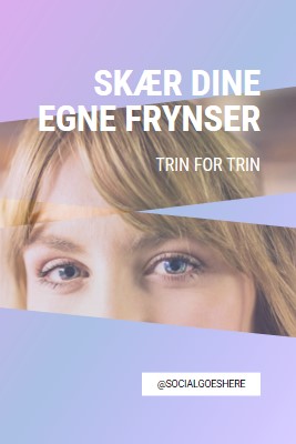 Skær dine egne frynser purple modern-bold