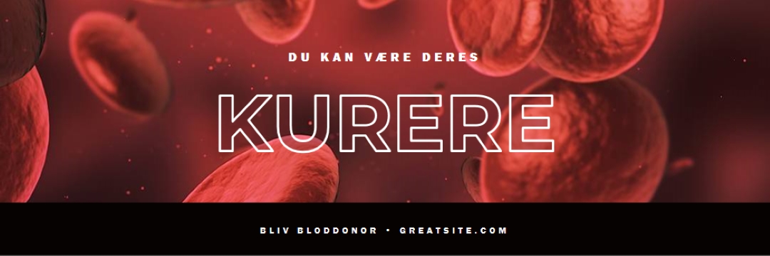 Bliv bloddonor red modern-simple