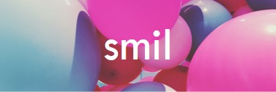 Alle smiler pink modern-bold