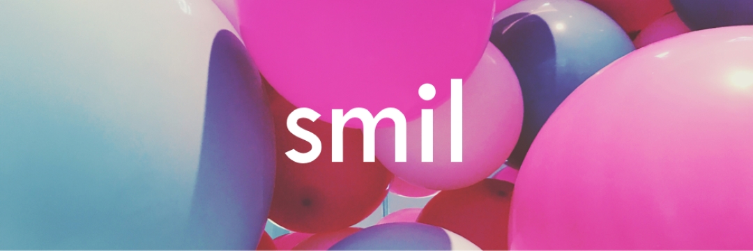 Alle smiler pink modern-bold