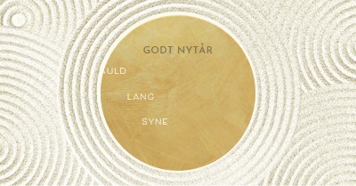 Godt nytår (auld lang syne) white modern-simple