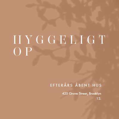 Hyggeligt op brown modern-simple