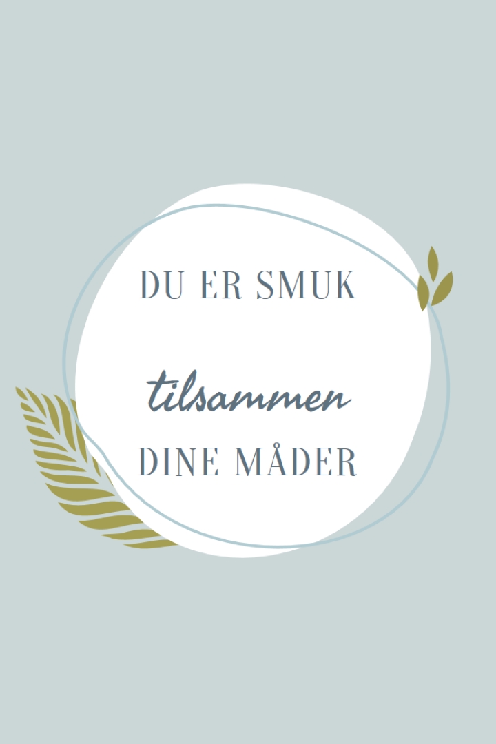 Smuk på alle dine måder blue organic-simple