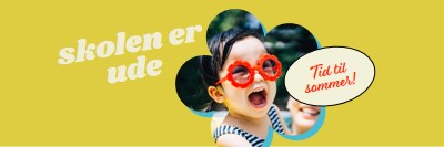 Skolen er ude, poolen er i yellow whimsical-color-block