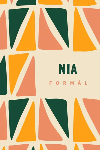 Kwanzaa-princippet om Nia orange whimsical-color-block