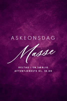 Aske onsdag masse purple modern-simple