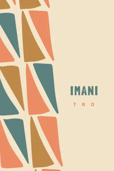 Fejring af Imani orange whimsical-color-block