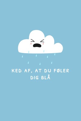 Beklager, at du føler dig blå blue whimsical-color-block