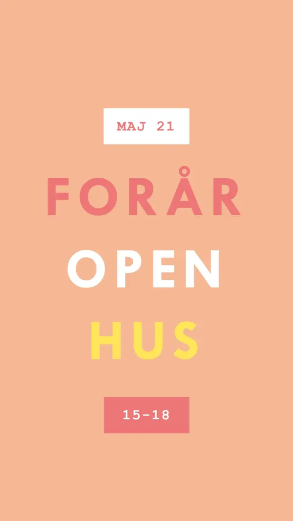 Forårs pastelfarver orange modern-simple